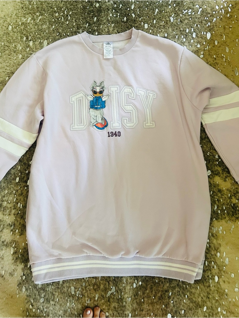 Disney Light Pink Daisy 1940 Graphic Crewneck Sweatshirt